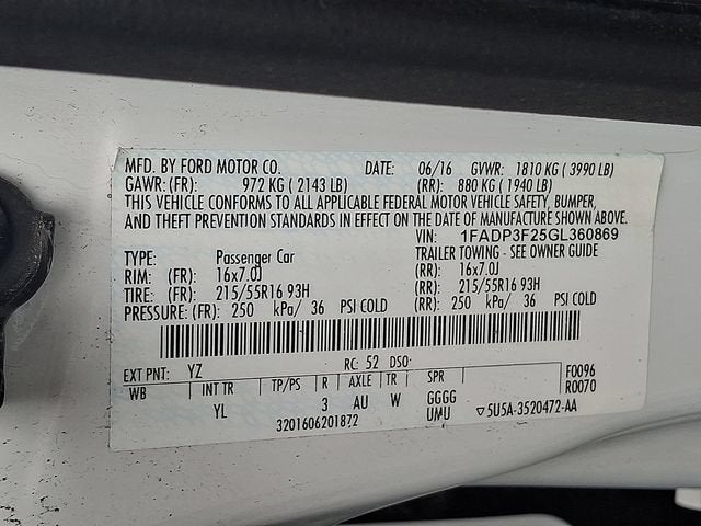 2016 Ford Focus SE