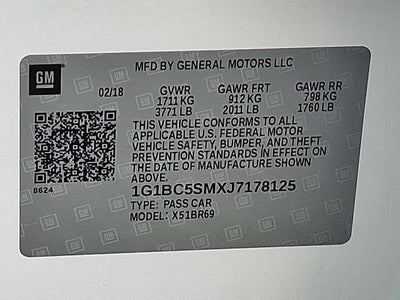 2018 Chevrolet Cruze LS