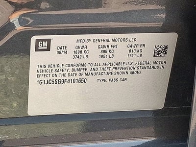 2015 Chevrolet Sonic LT