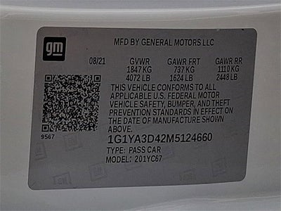 2021 Chevrolet Corvette Stingray 1LT