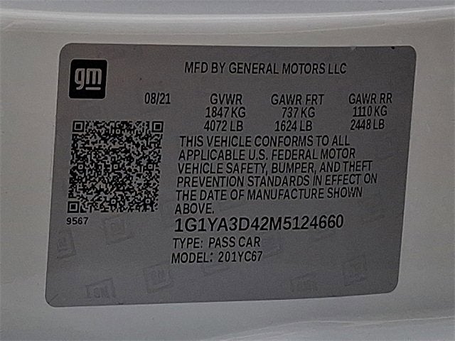 2021 Chevrolet Corvette Stingray 1LT