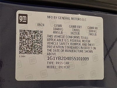 2025 Chevrolet Corvette Stingray 2LT