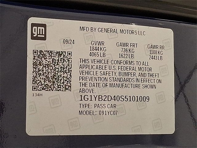 2025 Chevrolet Corvette Stingray 2LT