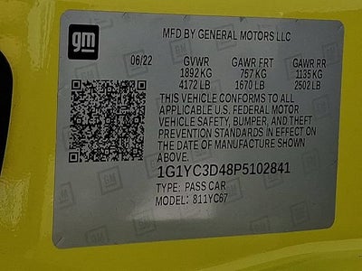 2023 Chevrolet Corvette Stingray 3LT