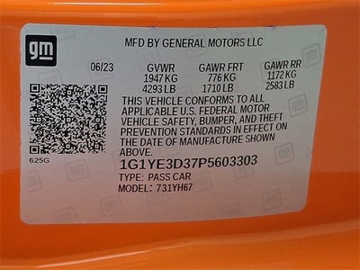 2023 Chevrolet Corvette Z06 2LZ