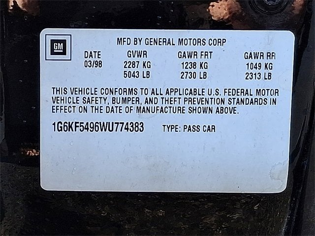 1998 Cadillac Deville Base