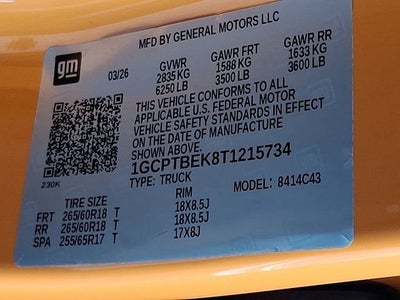 2026 Chevrolet Colorado WT
