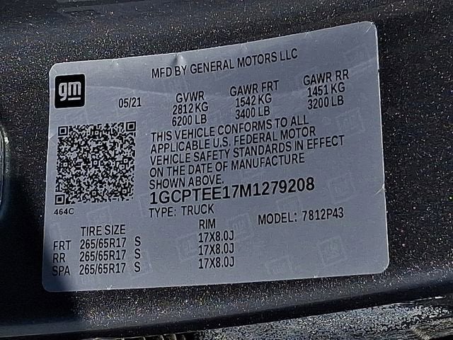 2021 Chevrolet Colorado 4WD ZR2