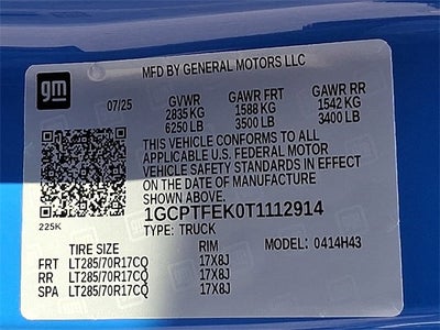 2026 Chevrolet Colorado ZR2