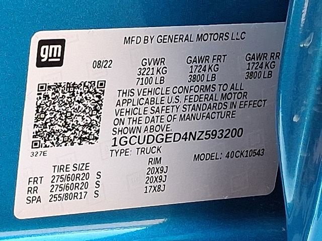 2022 Chevrolet Silverado 1500 LTZ