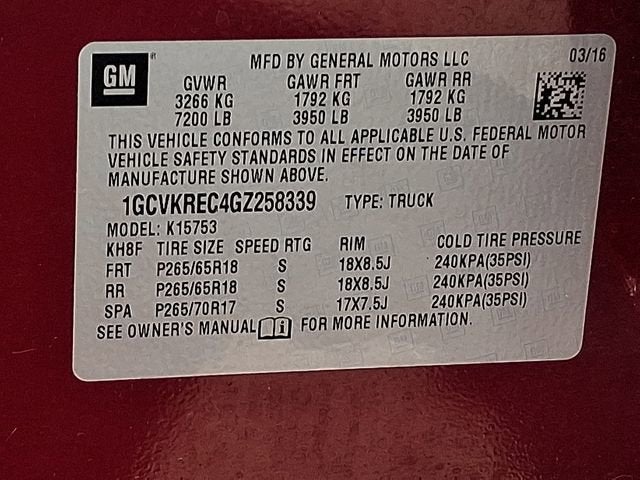 2016 Chevrolet Silverado 1500 LT