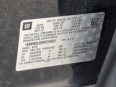 2017 GMC Acadia SLE