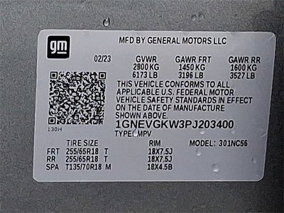 2023 Chevrolet Traverse LT Cloth