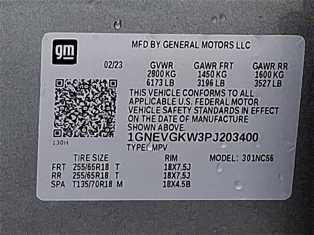 2023 Chevrolet Traverse LT Cloth