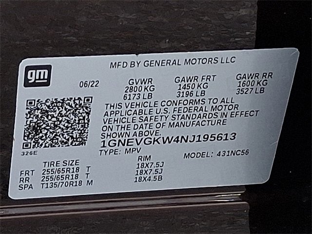 2022 Chevrolet Traverse LT Cloth