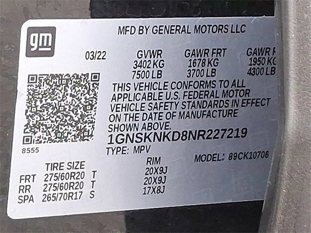 2022 Chevrolet Tahoe LT