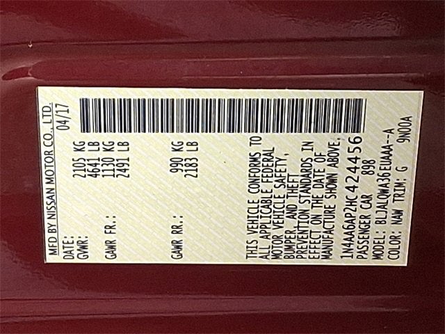 2017 Nissan Maxima S