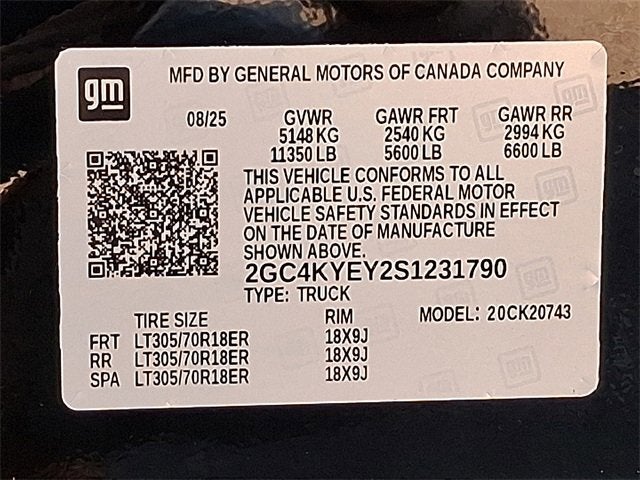 2025 Chevrolet Silverado 2500 HD ZR2