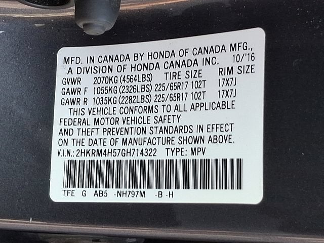 2016 Honda CR-V EX