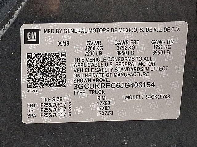 2018 Chevrolet Silverado 1500 LT