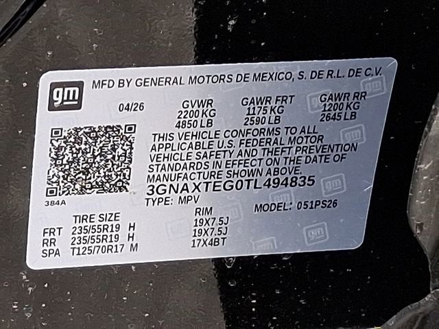 2026 Chevrolet Equinox RS