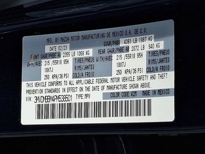 2023 Mazda Mazda CX-30 2.5 S Select Package