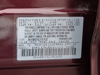 2020 Nissan Sentra SV