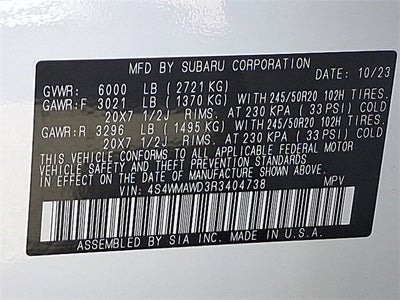 2024 Subaru Ascent Touring