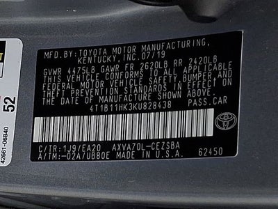 2019 Toyota Camry LE