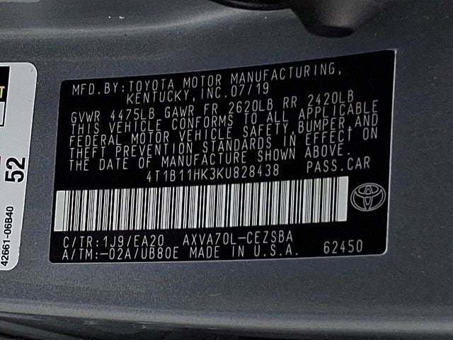 2019 Toyota Camry LE