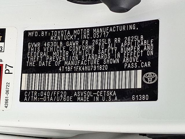 2017 Toyota Camry XLE