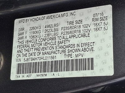 2017 Acura RDX w/Advance Pkg