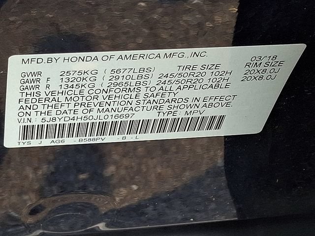 2018 Acura MDX w/Technology Pkg