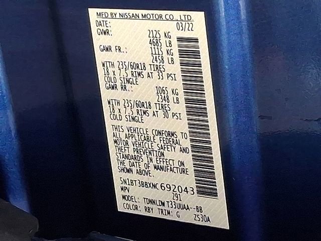 2022 Nissan Rogue SV