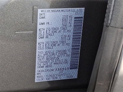 2022 INFINITI QX60 LUXE