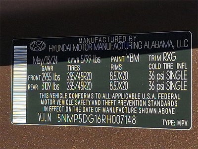 2024 Hyundai Santa Fe Hybrid Calligraphy