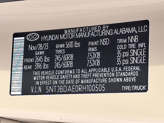 2024 Hyundai Santa Cruz SEL