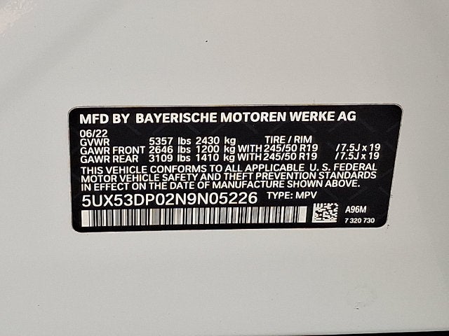 2022 BMW X3 xDrive30i