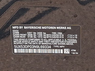 2022 BMW X3 xDrive30i