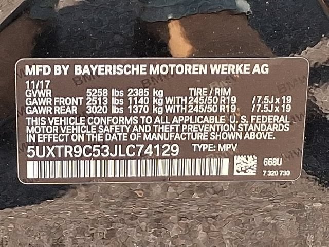 2018 BMW X3 xDrive30i
