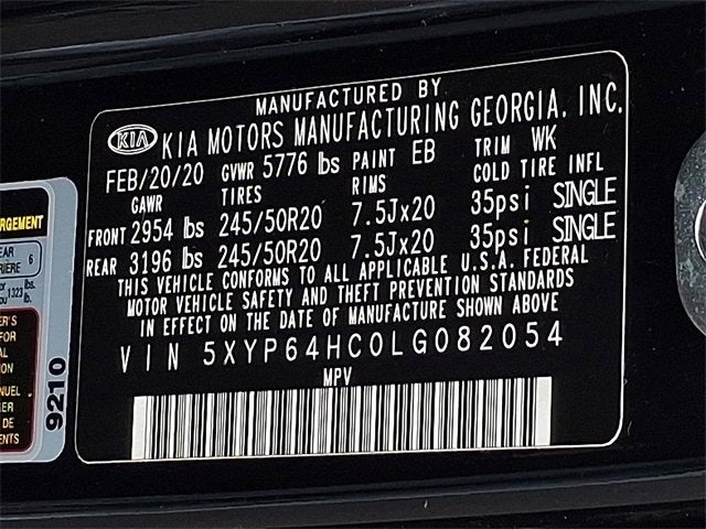 2020 Kia Telluride S