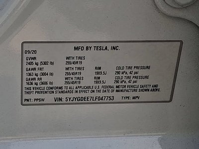 2020 Tesla Model Y Long Range