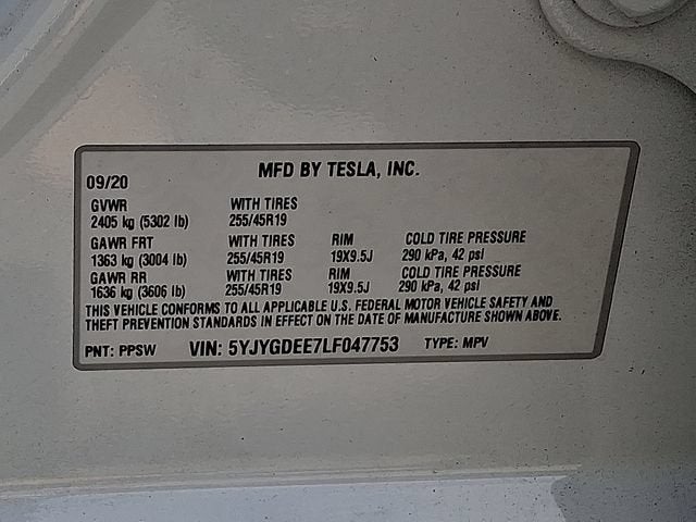 2020 Tesla Model Y Long Range