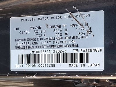 2005 Mazda Mazda3 Special Edition