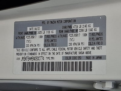 2022 Mazda Mazda CX-5 2.5 S