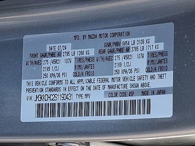 2025 Mazda Mazda CX-90 S Premium Package