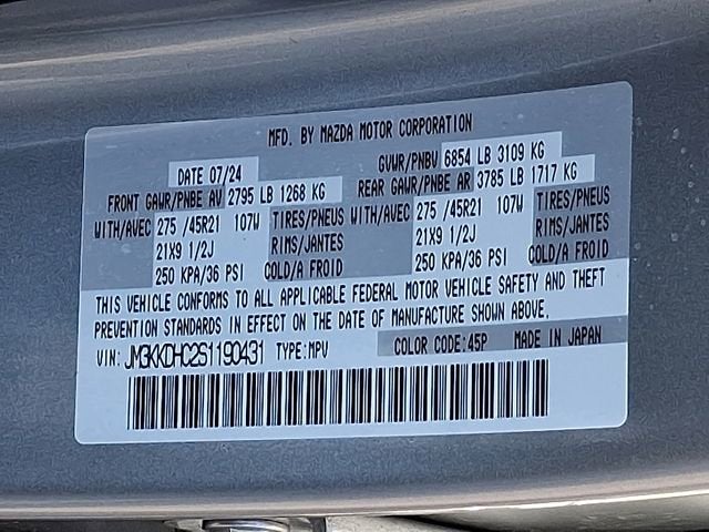 2025 Mazda Mazda CX-90 S Premium Package