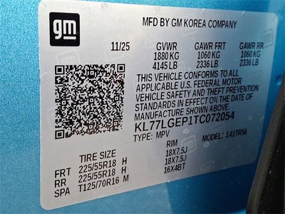 2026 Chevrolet Trax 1RS