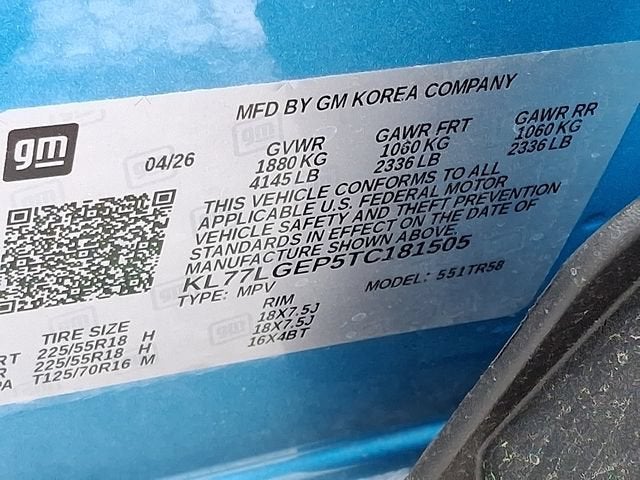 2026 Chevrolet Trax 1RS