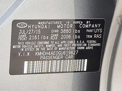 2016 Hyundai Elantra SE